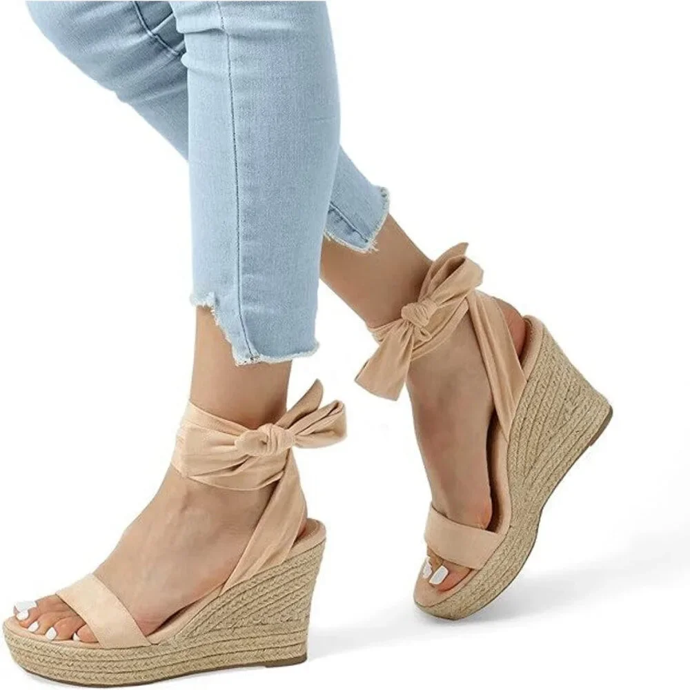 Dream Pairs Womens Size 9 Tan Faux Suede Open Toe 4.25